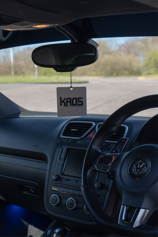 White Kaos Logo Air Freshener