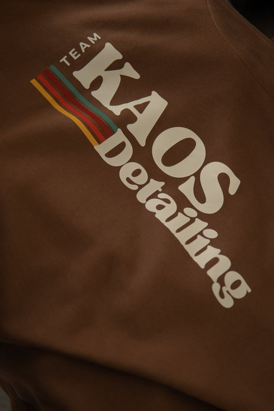 Team Kaos Oversized Heavyweight Hoodie in Bark